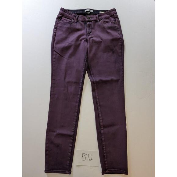 Code Bleu Purple Jeans Size 10 Skinny -0623B72 - Picture 1 of 4